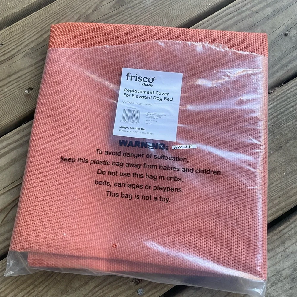 Frisco Terracotta Replacement Cover for Steel-Framed Elevated Dog Bed, sz Large